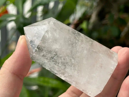 Brazil Clear Quartz Tower Point / Flame 100% Natural Crystal Gemstone - JING WEN CRYSTAL