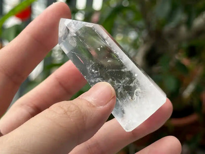 Brazil Clear Quartz Tower Point / Flame 100% Natural Crystal Gemstone - JING WEN CRYSTAL