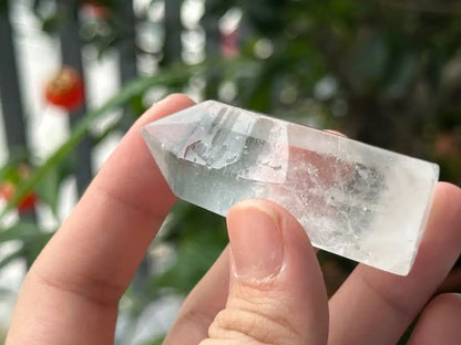 Brazil Clear Quartz Tower Point / Flame 100% Natural Crystal Gemstone - JING WEN CRYSTAL