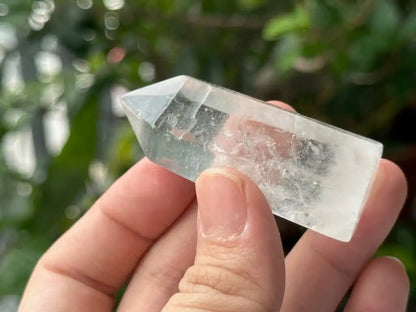 Brazil Clear Quartz Tower Point / Flame 100% Natural Crystal Gemstone - JING WEN CRYSTAL