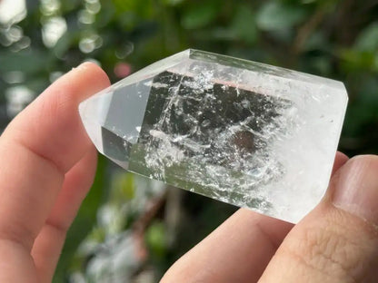 Brazil Clear Quartz Tower Point / Flame 100% Natural Crystal Gemstone - JING WEN CRYSTAL