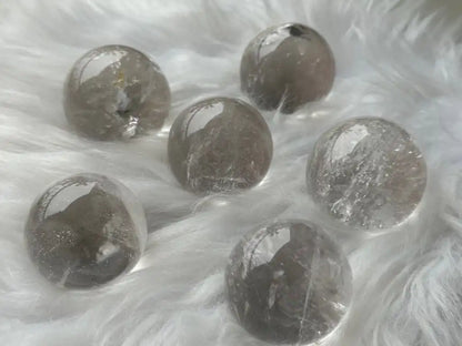 Brazil Clear Quartz Sphere 4cm diameter 100% Natural Crystal Gemstone - JING WEN CRYSTAL