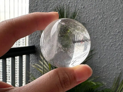 Brazil Clear Quartz Sphere 4cm diameter 100% Natural Crystal Gemstone - JING WEN CRYSTAL