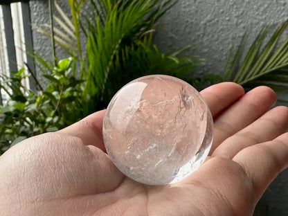 Brazil Clear Quartz Sphere 4cm diameter 100% Natural Crystal Gemstone - JING WEN CRYSTAL