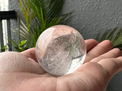 Brazil Clear Quartz Sphere 4cm diameter 100% Natural Crystal Gemstone - JING WEN CRYSTAL