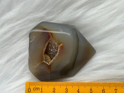 Brazil Natural Druzy Agate Wealth, Good Luck and Protection - JING WEN CRYSTAL