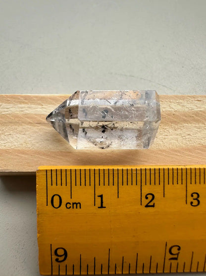 USA Herkimer Quartz Diamond with Black Anthraxolite Crystal 100% Natural Crystal Gemstone - JING WEN CRYSTAL