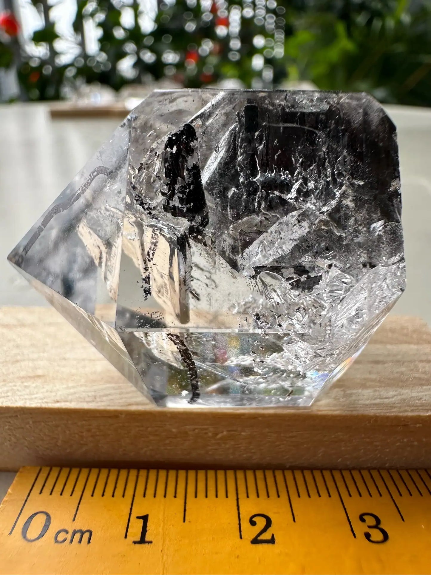 USA Herkimer Quartz Diamond with Black Anthraxolite Crystal 100% Natural Crystal Gemstone - JING WEN CRYSTAL