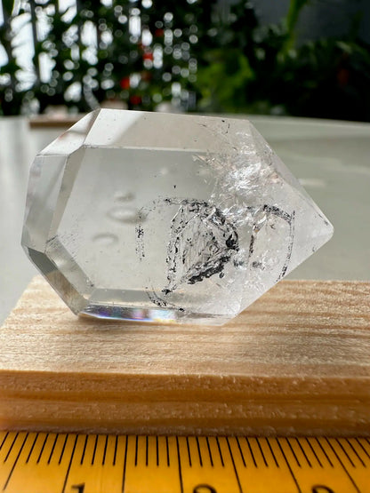 USA Herkimer Quartz Diamond with Black Anthraxolite Crystal 100% Natural Crystal Gemstone - JING WEN CRYSTAL