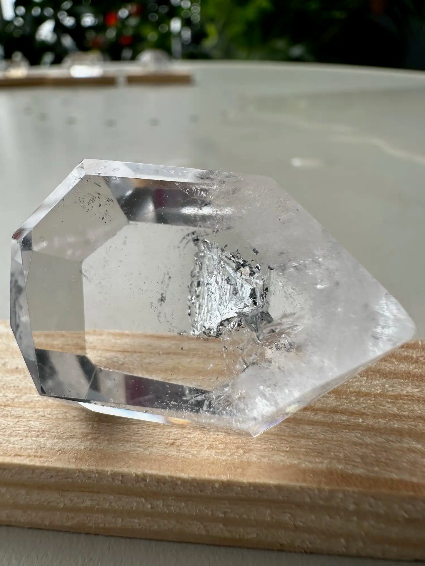 USA Herkimer Quartz Diamond with Black Anthraxolite Crystal 100% Natural Crystal Gemstone - JING WEN CRYSTAL