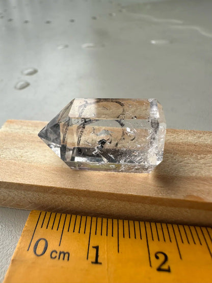 USA Herkimer Quartz Diamond with Black Anthraxolite Crystal 100% Natural Crystal Gemstone - JING WEN CRYSTAL