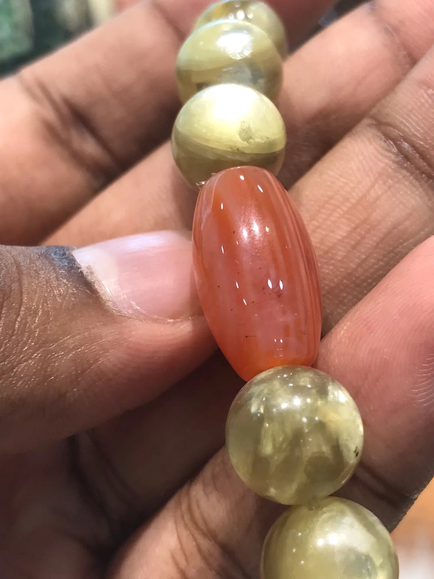 Brazil Golden Mica Bracelet 10-12mm A Grade 100% Natural Crystal Gemstone