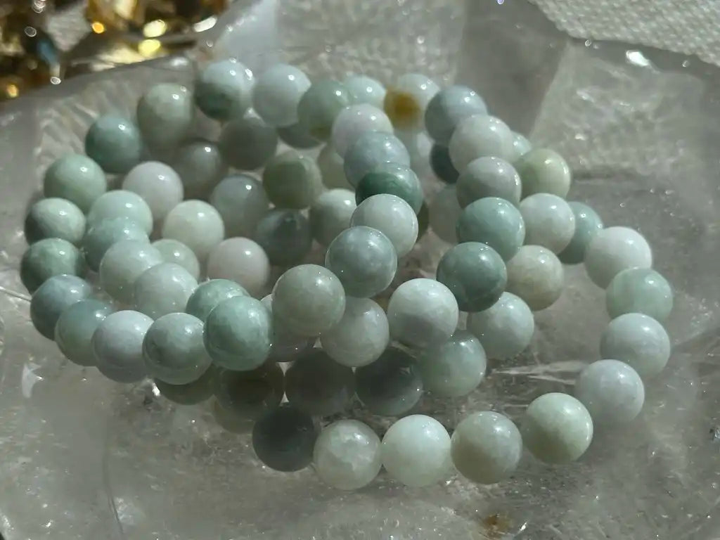Burma Green Jade Bracelet A Grade 100% Natural Crystal Gemstone