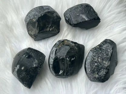 Brazil Rainbow Obsidian Raw Stone Semi Polish 4-5cm 100% Natural Crystal Gemstone - JING WEN CRYSTAL