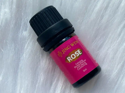 Organic Rose Oil 5ml for Calming, Stress Relieve, Anti Aging and Comforting - JING WEN CRYSTAL