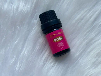 Organic Rose Oil 5ml for Calming, Stress Relieve, Anti Aging and Comforting - JING WEN CRYSTAL