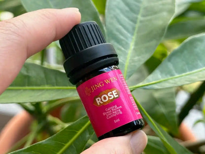 Organic Rose Oil 5ml for Calming, Stress Relieve, Anti Aging and Comforting - JING WEN CRYSTAL