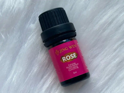 Organic Rose Oil 5ml for Calming, Stress Relieve, Anti Aging and Comforting - JING WEN CRYSTAL