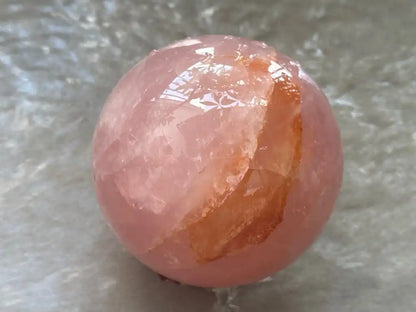 Madagascar Rose Quartz in Star Quartz Sphere Ball 100% Natural Crystal Gemstone - JING WEN CRYSTAL