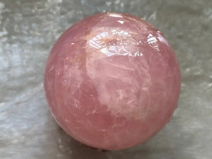 Madagascar Rose Quartz in Star Quartz Sphere Ball 100% Natural Crystal Gemstone - JING WEN CRYSTAL