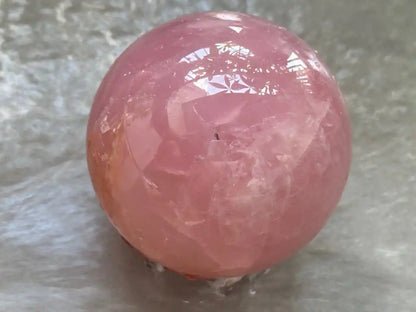 Madagascar Rose Quartz in Star Quartz Sphere Ball 100% Natural Crystal Gemstone - JING WEN CRYSTAL