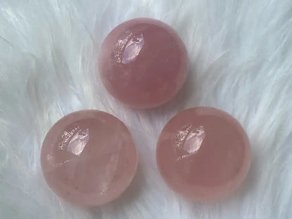 Madagascar Rose Quartz in Star Quartz Sphere Ball 100% Natural Crystal Gemstone - JING WEN CRYSTAL