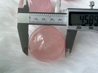 Madagascar Rose Quartz in Star Quartz Sphere Ball 100% Natural Crystal Gemstone - JING WEN CRYSTAL