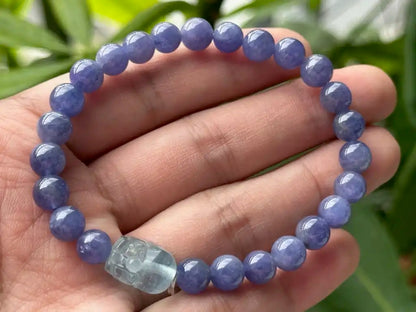 Tanzania Tanzanite Bracelet A Grade 100% Natural Crystal Gemstone - JING WEN CRYSTAL