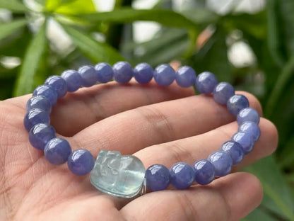 Tanzania Tanzanite Bracelet A Grade 100% Natural Crystal Gemstone - JING WEN CRYSTAL