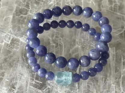 Tanzania Tanzanite Bracelet A Grade 100% Natural Crystal Gemstone - JING WEN CRYSTAL