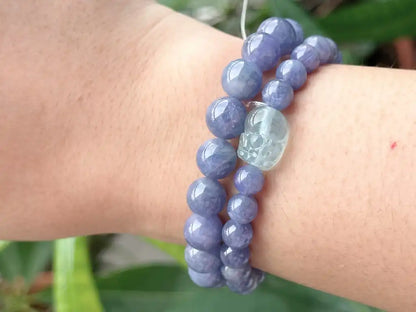 Tanzania Tanzanite Bracelet A Grade 100% Natural Crystal Gemstone - JING WEN CRYSTAL