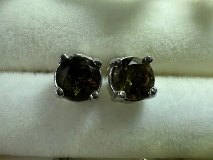 İlbir Anatolian Mountains Zultanite Rare Mineral Earring A Grade in Silver 925 100% Natural Crystal Gemstone - JING WEN CRYSTAL