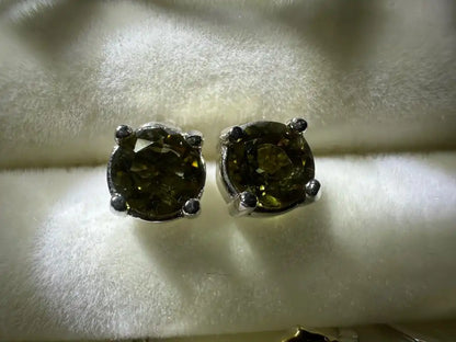 İlbir Anatolian Mountains Zultanite Rare Mineral Earring A Grade in Silver 925 100% Natural Crystal Gemstone - JING WEN CRYSTAL