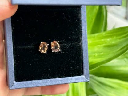 İlbir Anatolian Mountains Zultanite Rare Mineral Earring A Grade in Silver 925 100% Natural Crystal Gemstone - JING WEN CRYSTAL