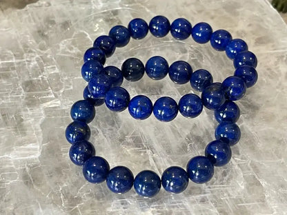 Afghanistan Blue Lapis Lazuli Bracelet A Grade 100% Natural Crystal Gemstone - JING WEN CRYSTAL