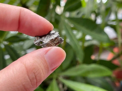 Argentina Campo del Ceilo Meteorite Raw with drilled hole 100% Natural Meteorite - JING WEN CRYSTAL