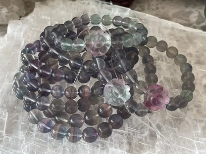 Argentina Fluorite Bracelet A Grade 100% Natural Crystal Gemstone - JING WEN CRYSTAL