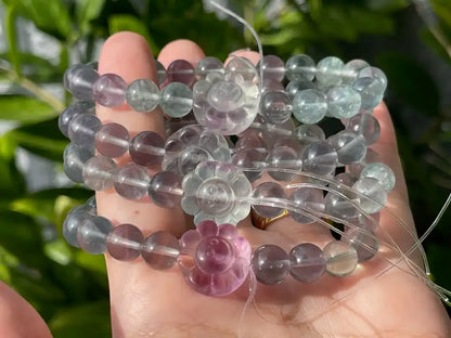 Argentina Fluorite Bracelet A Grade 100% Natural Crystal Gemstone - JING WEN CRYSTAL