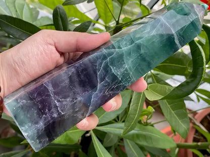 Argentina Fluorite Tower A Grade 100% Natural Crystal Gemstone - JING WEN CRYSTAL