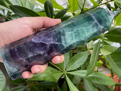 Argentina Fluorite Tower A Grade 100% Natural Crystal Gemstone - JING WEN CRYSTAL