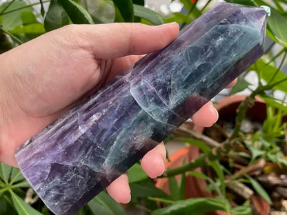 Argentina Fluorite Tower A Grade 100% Natural Crystal Gemstone - JING WEN CRYSTAL