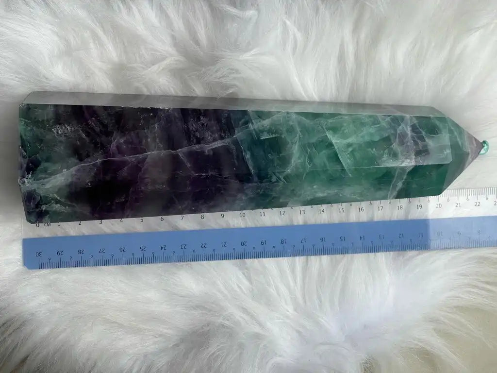 Argentina Fluorite Tower A Grade 100% Natural Crystal Gemstone - JING WEN CRYSTAL