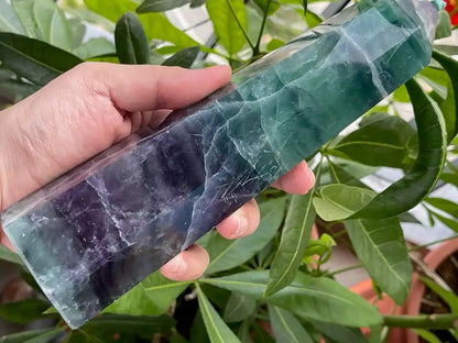 Argentina Fluorite Tower A Grade 100% Natural Crystal Gemstone - JING WEN CRYSTAL