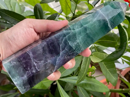 Argentina Fluorite Tower A Grade 100% Natural Crystal Gemstone - JING WEN CRYSTAL