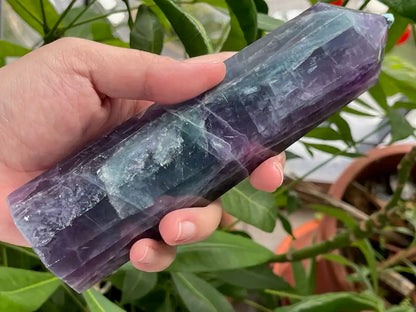 Argentina Fluorite Tower A Grade 100% Natural Crystal Gemstone - JING WEN CRYSTAL