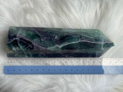 Argentina Fluorite Tower A Grade 100% Natural Crystal Gemstone - JING WEN CRYSTAL