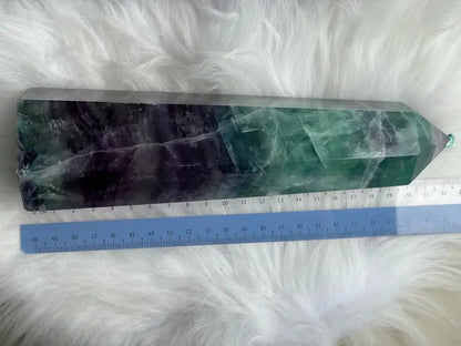 Argentina Fluorite Tower A Grade 100% Natural Crystal Gemstone - JING WEN CRYSTAL