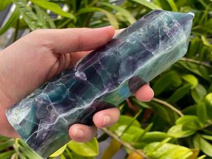 Argentina Fluorite Tower A Grade 100% Natural Crystal Gemstone - JING WEN CRYSTAL