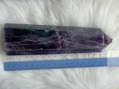 Argentina Fluorite Tower A Grade 100% Natural Crystal Gemstone - JING WEN CRYSTAL