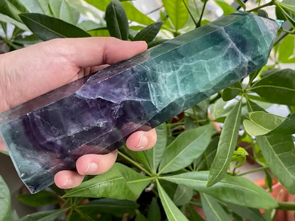 Argentina Fluorite Tower A Grade 100% Natural Crystal Gemstone - JING WEN CRYSTAL